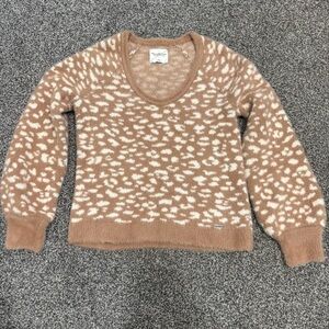 Abercrombie Brown and Cream Women's Sweater